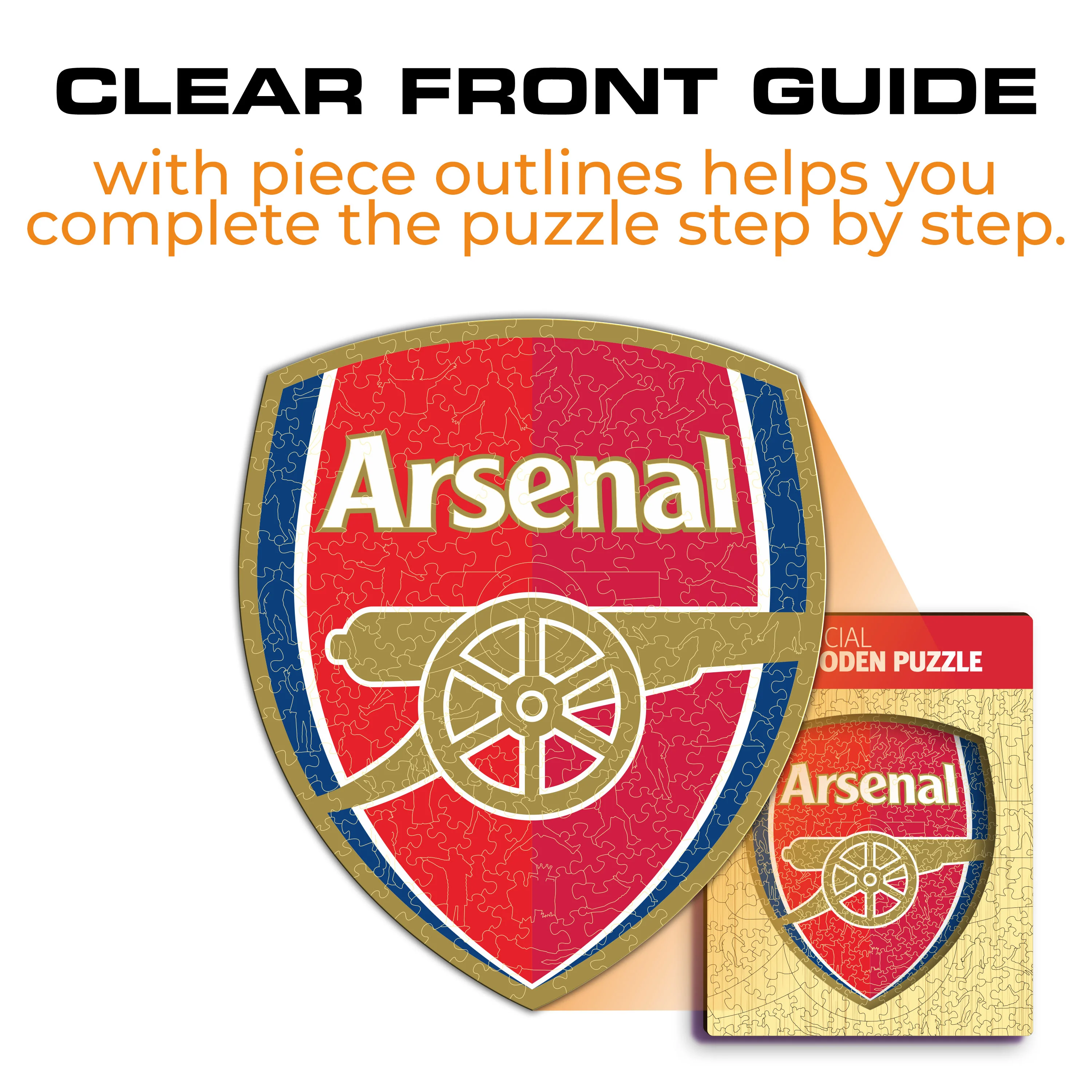 Arsenal FC® Logo - Wooden Puzzle - Image 8