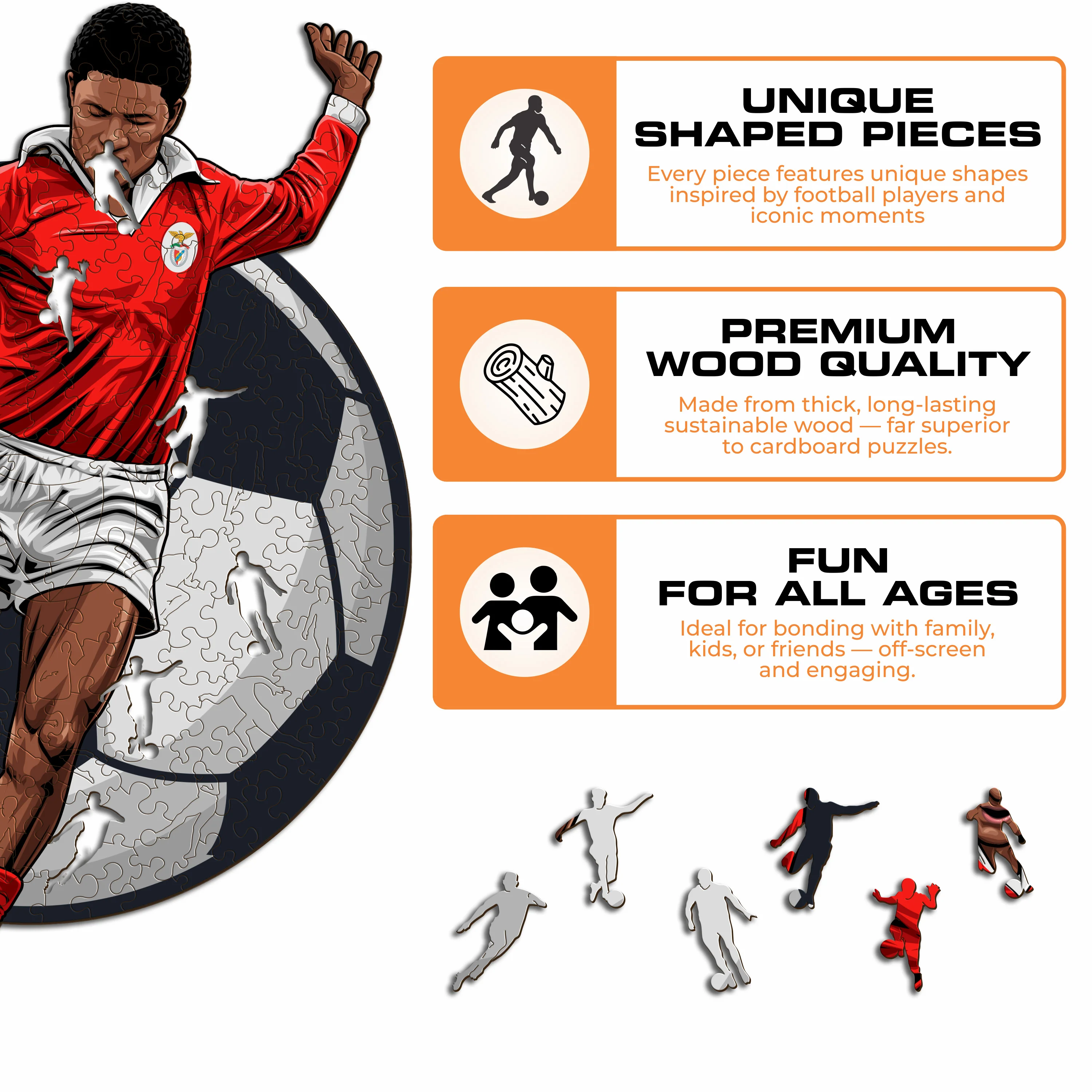 Eusébio - Wooden Puzzle - Image 6
