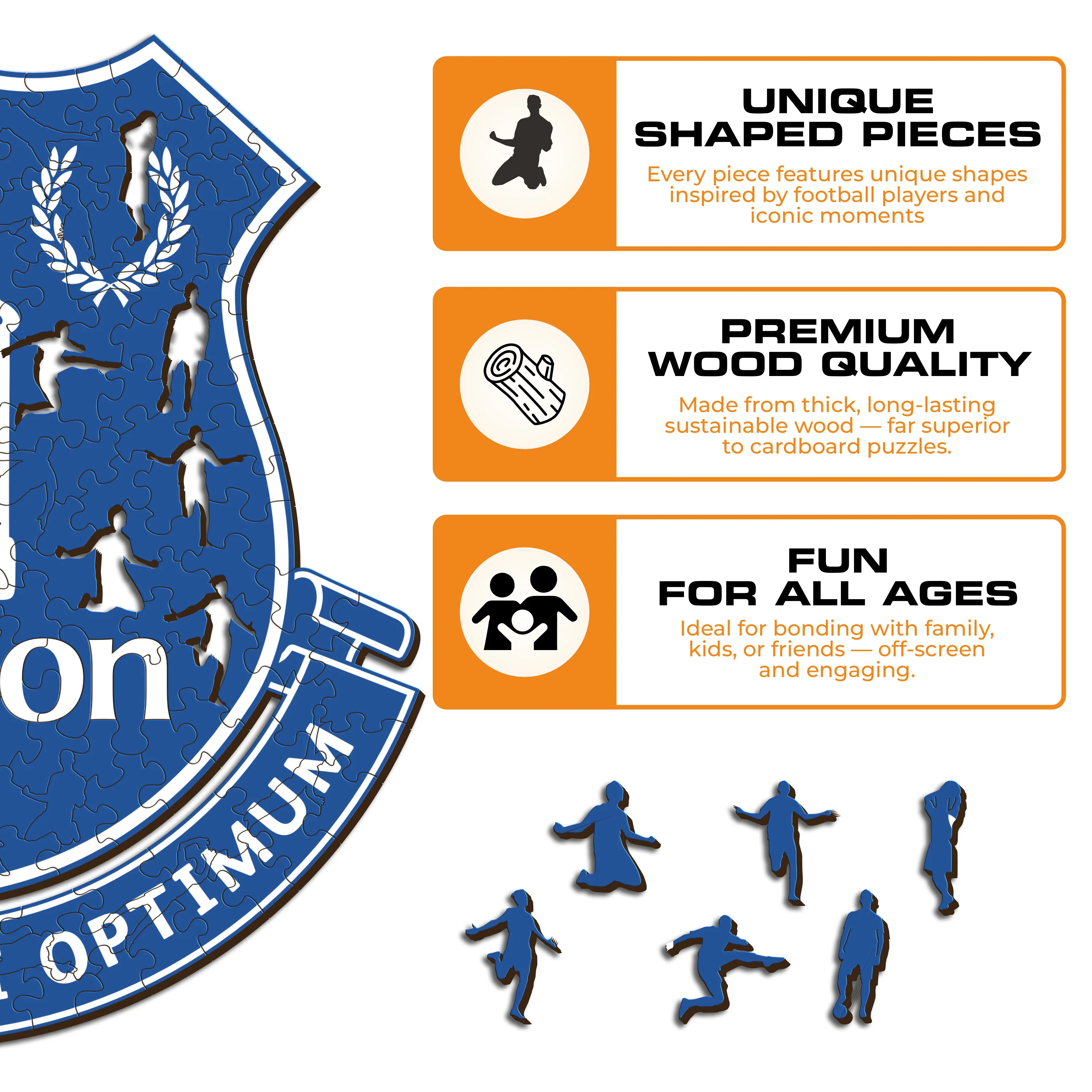 Everton FC® Logo - Wooden Puzzle - Image 6