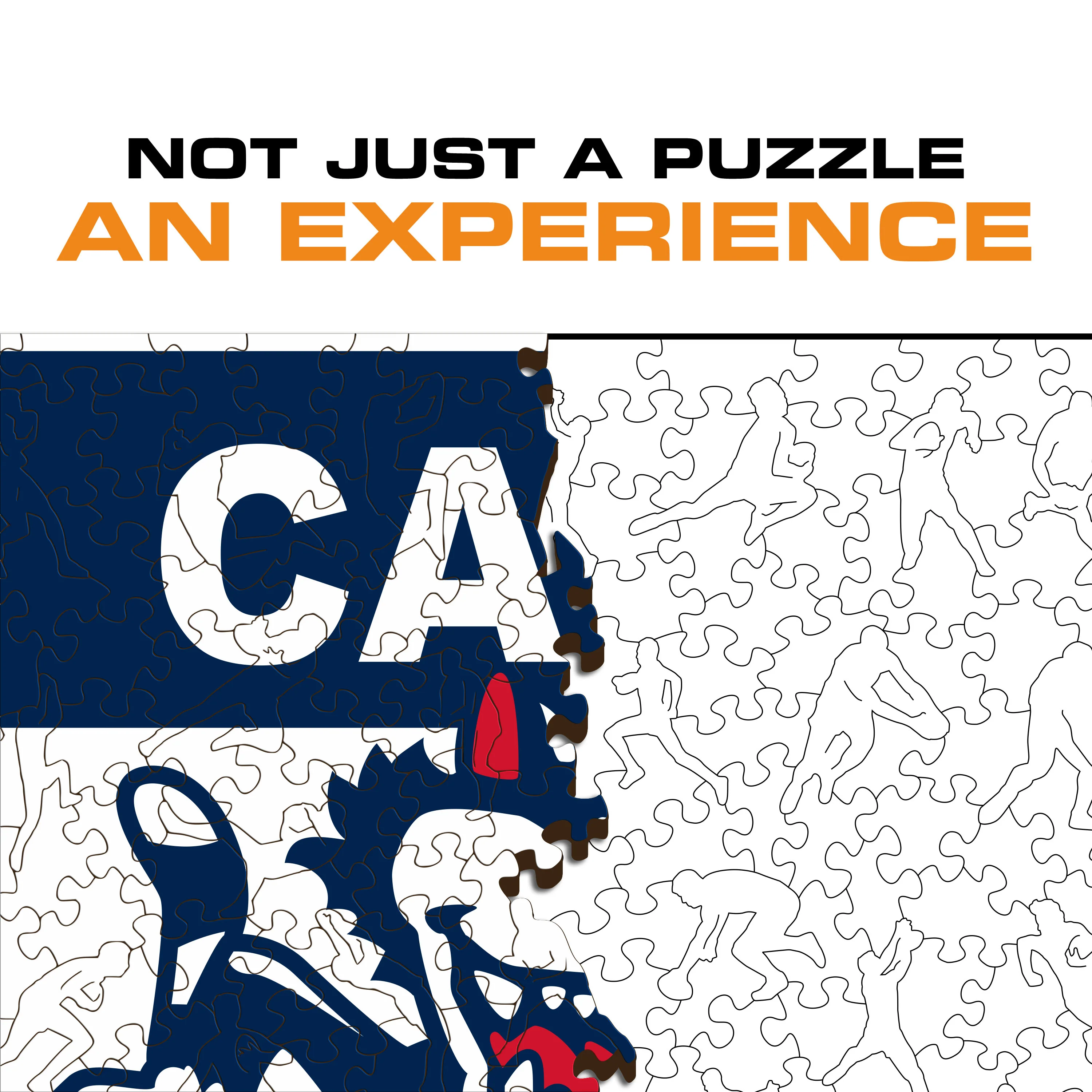 Geelong FC Retro Mascot - Wooden Puzzle - Image 7