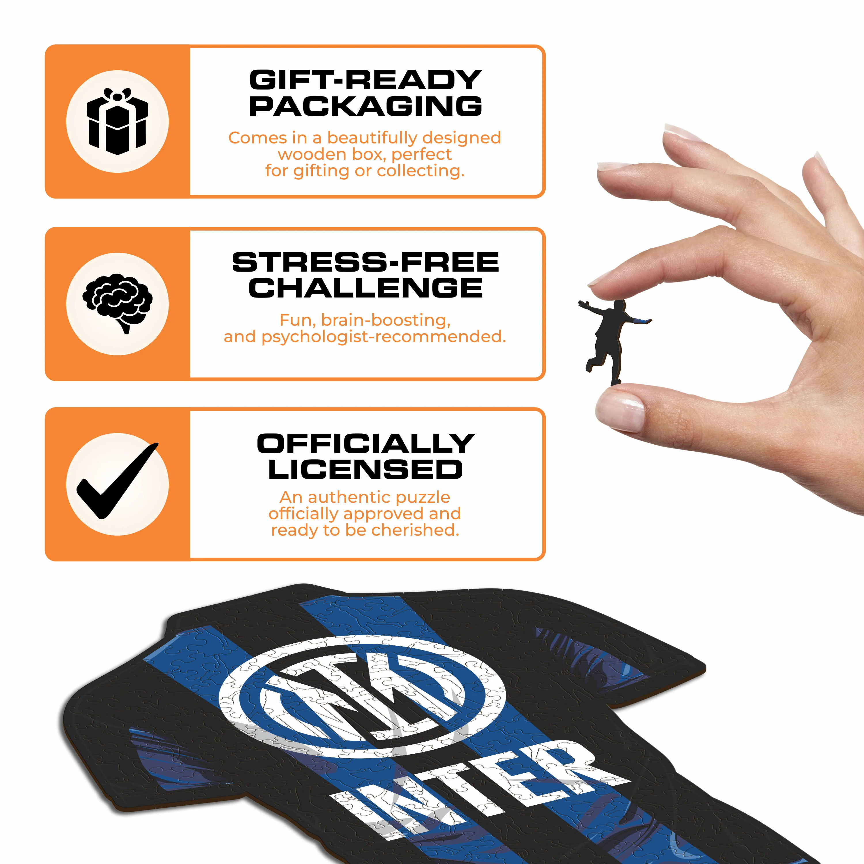FC Inter® Jersey - Wooden Puzzle - Image 3