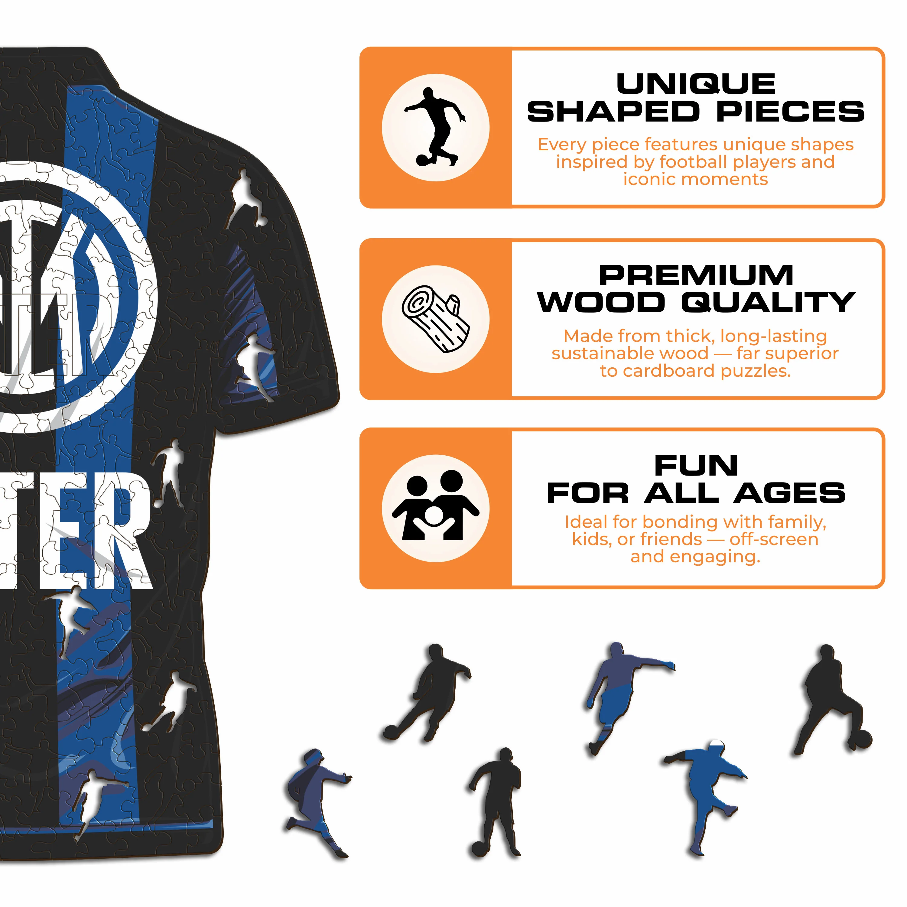 FC Inter® Jersey - Wooden Puzzle - Image 6