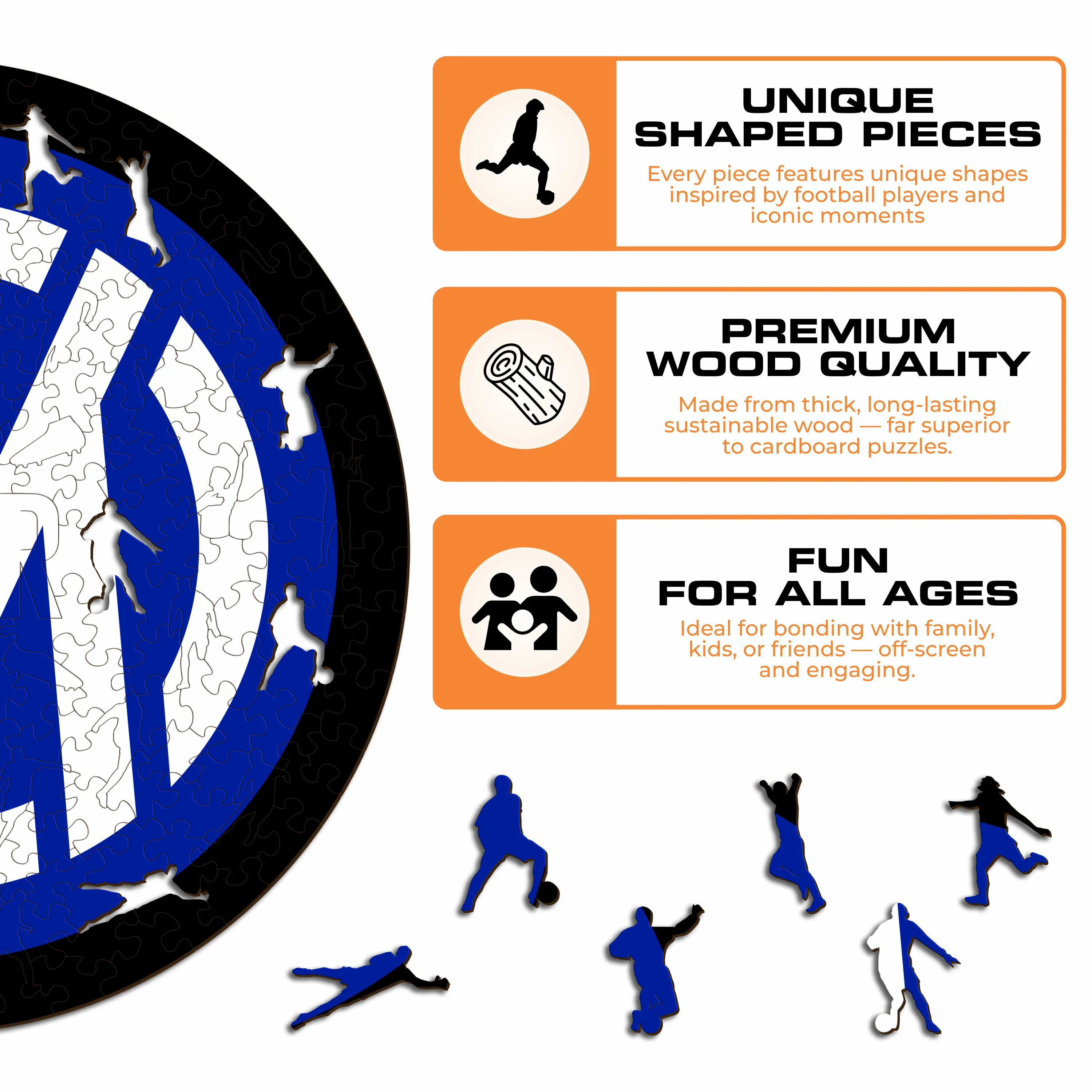 FC Inter® Logo - Wooden Puzzle - Image 7