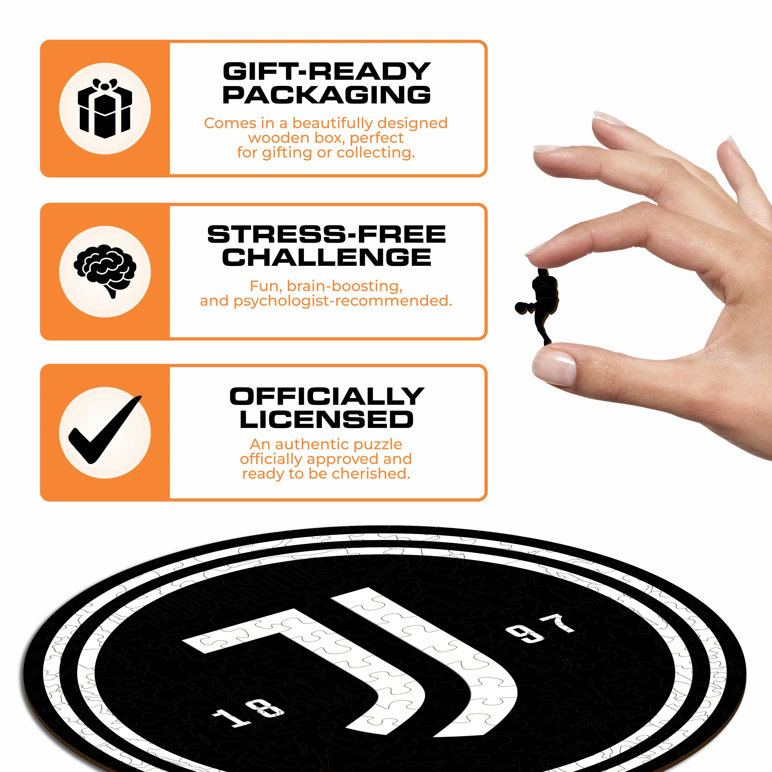 Juventus FC® Logo - Wooden Puzzle - Image 3