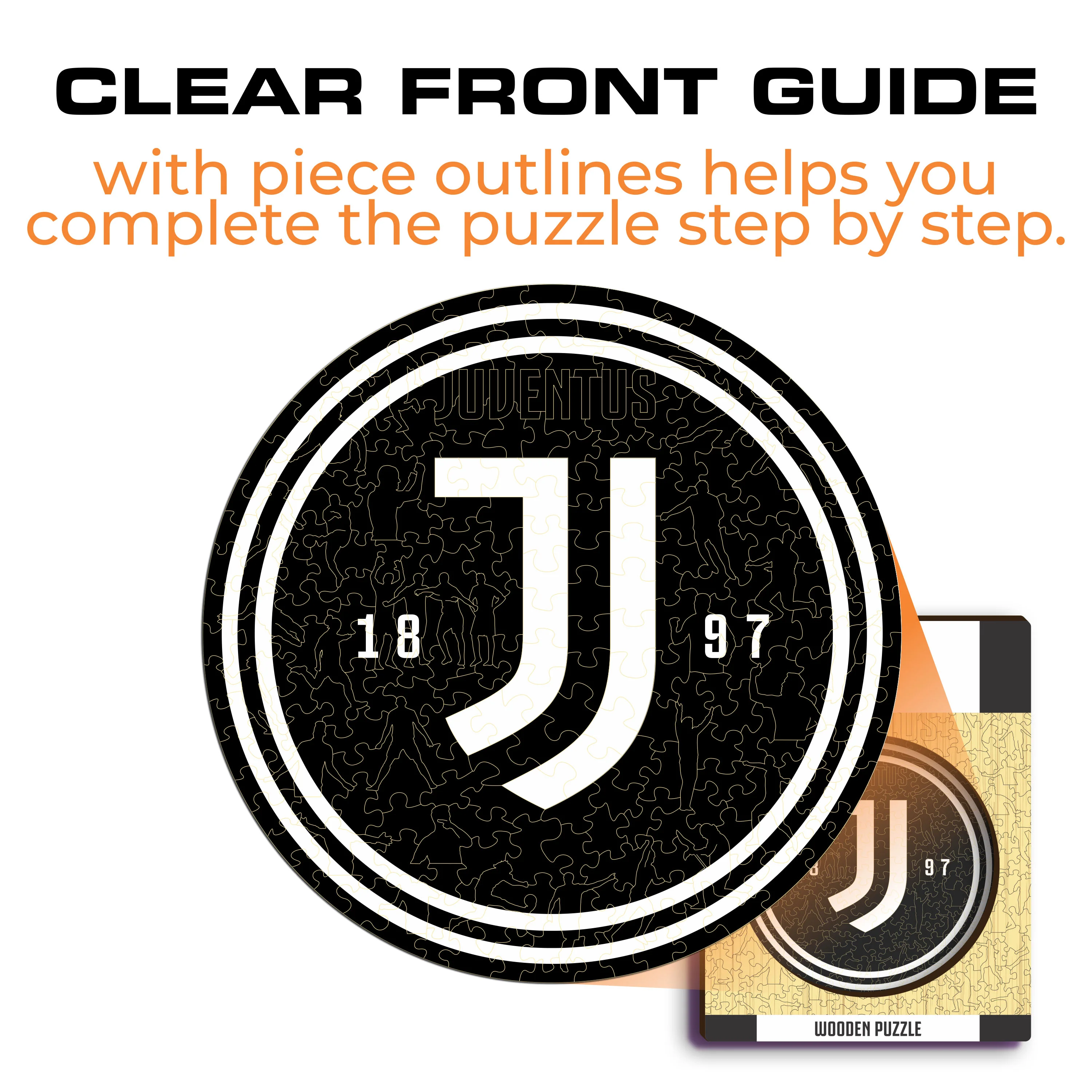 Juventus FC® Logo - Wooden Puzzle - Image 8