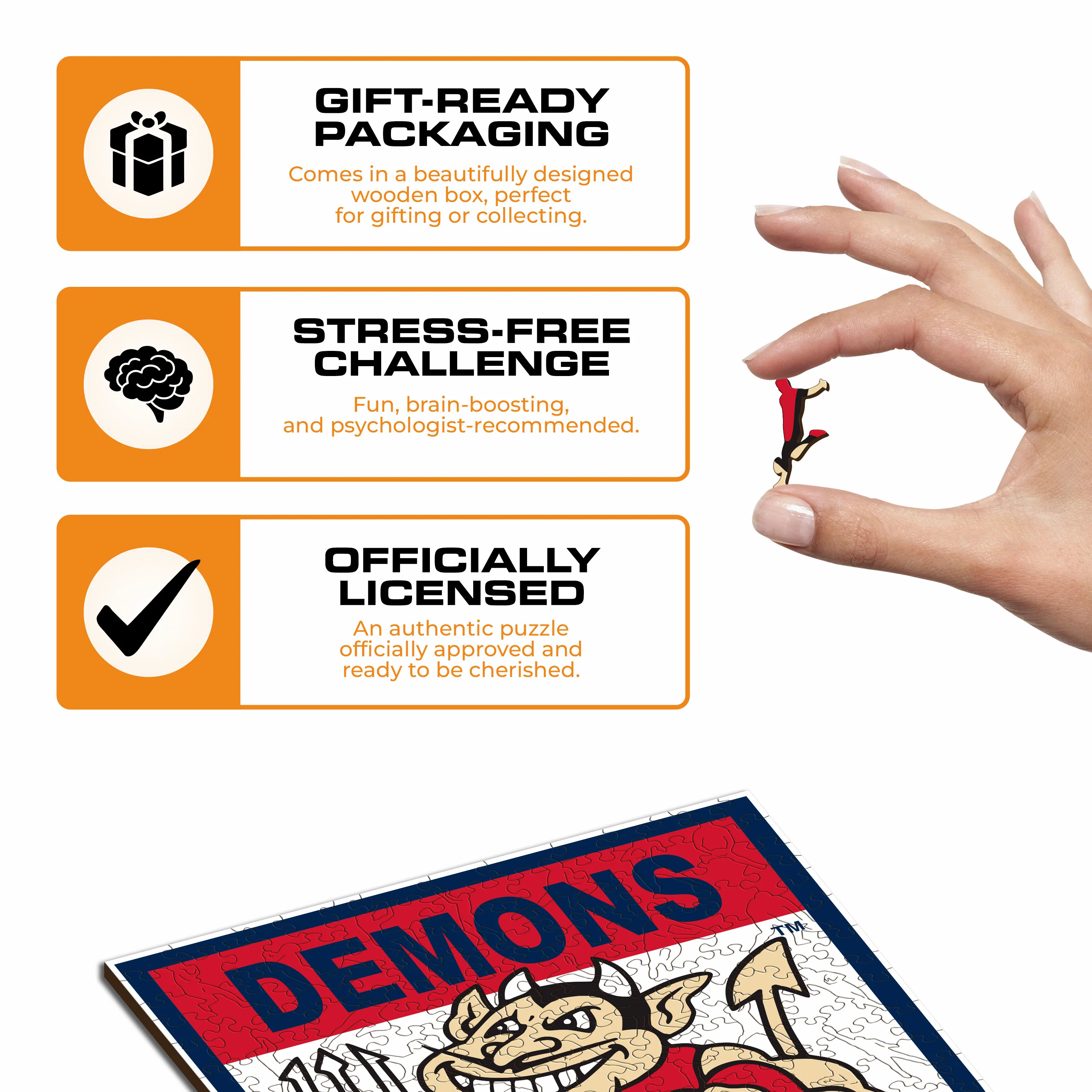 Melbourne FC Retro Mascot - Wooden Puzzle - Image 3