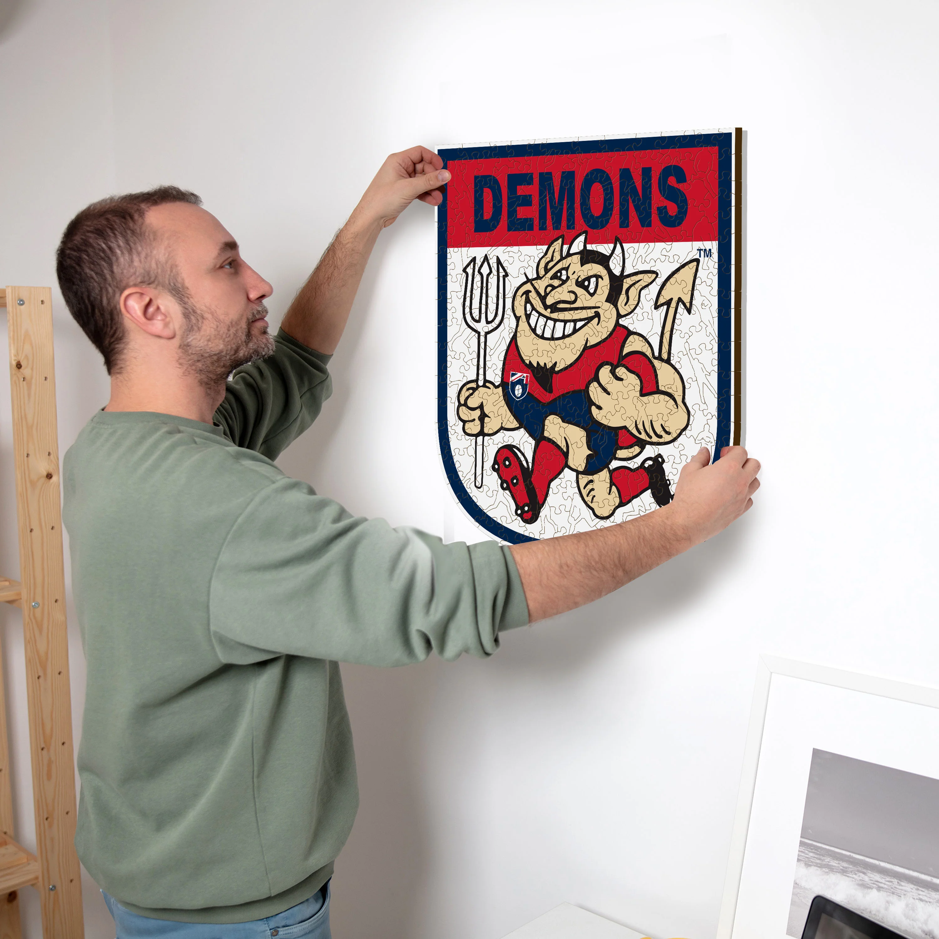 Melbourne FC Retro Mascot - Wooden Puzzle - Image 5