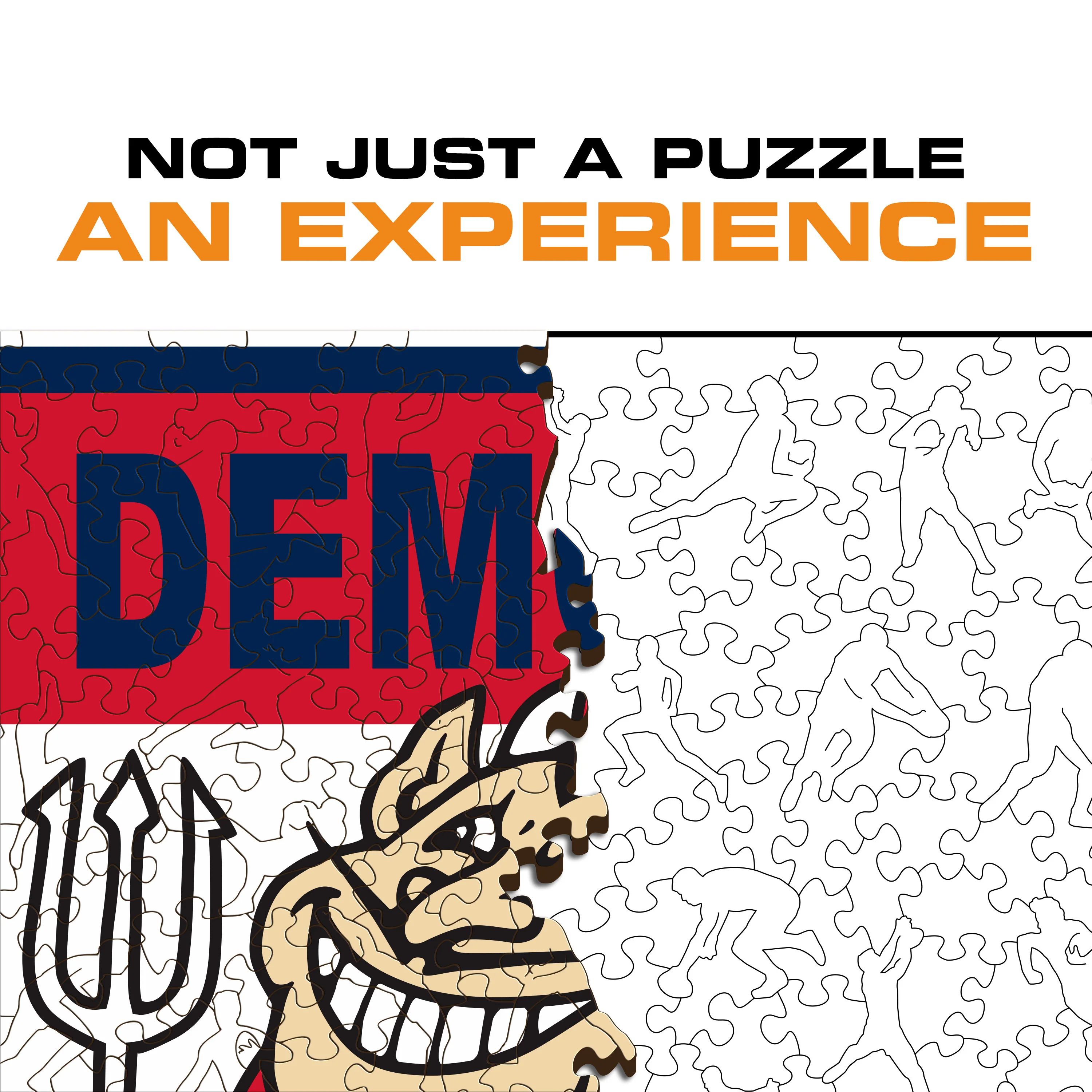 Melbourne FC Retro Mascot - Wooden Puzzle - Image 7