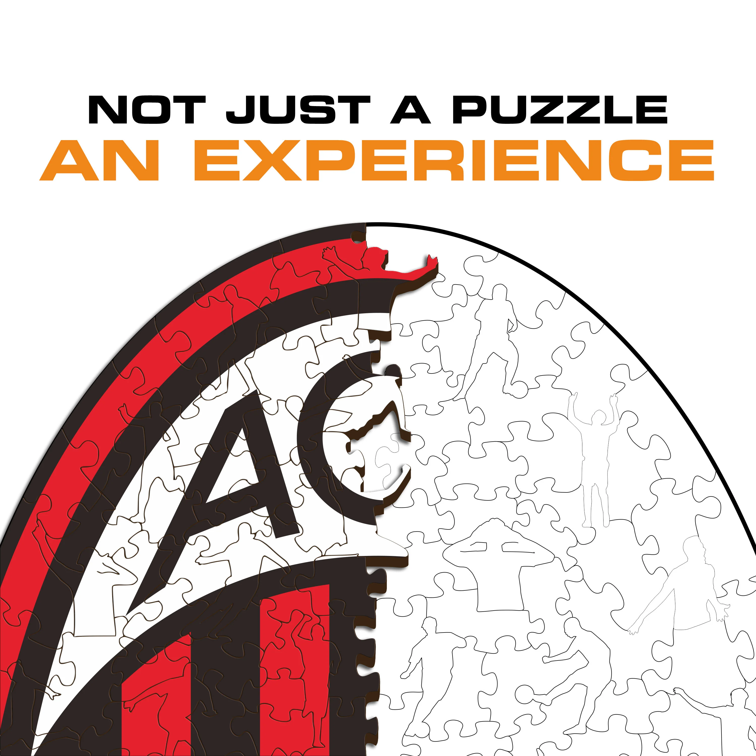AC Milan® Logo - Wooden Puzzle - Image 6