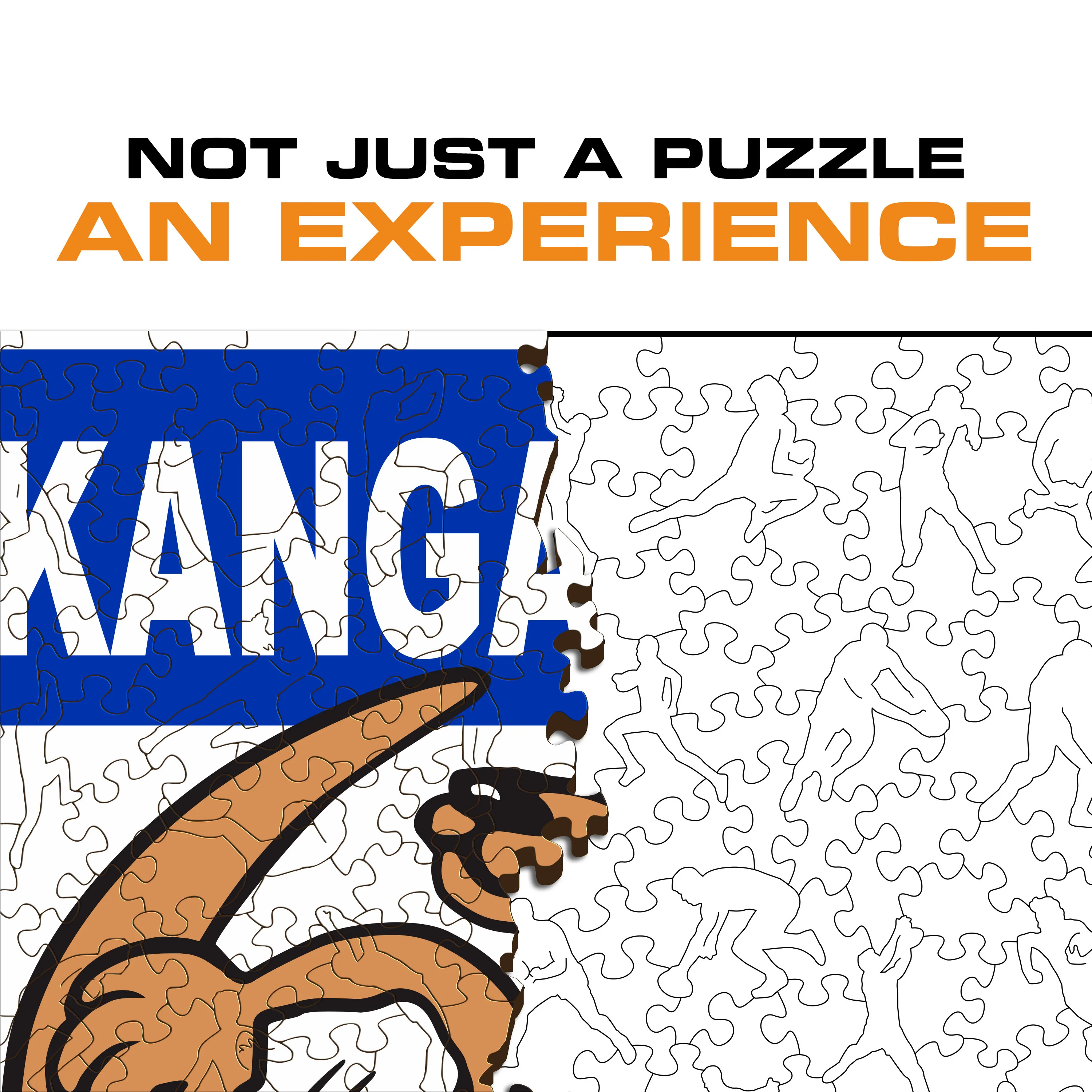 North Melbourne FC Retro Mascot - Wooden Puzzle - Image 7
