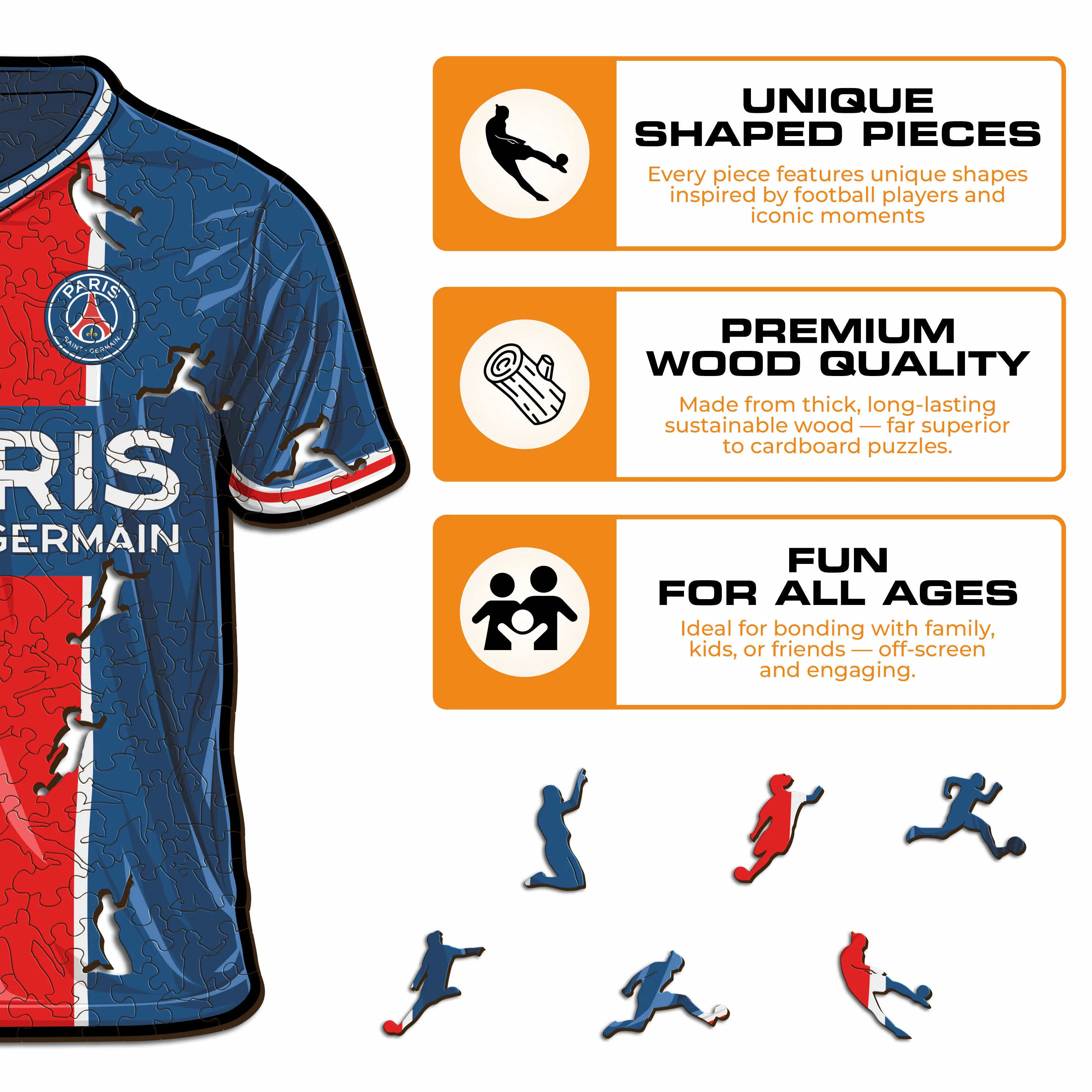 PSG FC® Jersey - Wooden Puzzle - Image 7