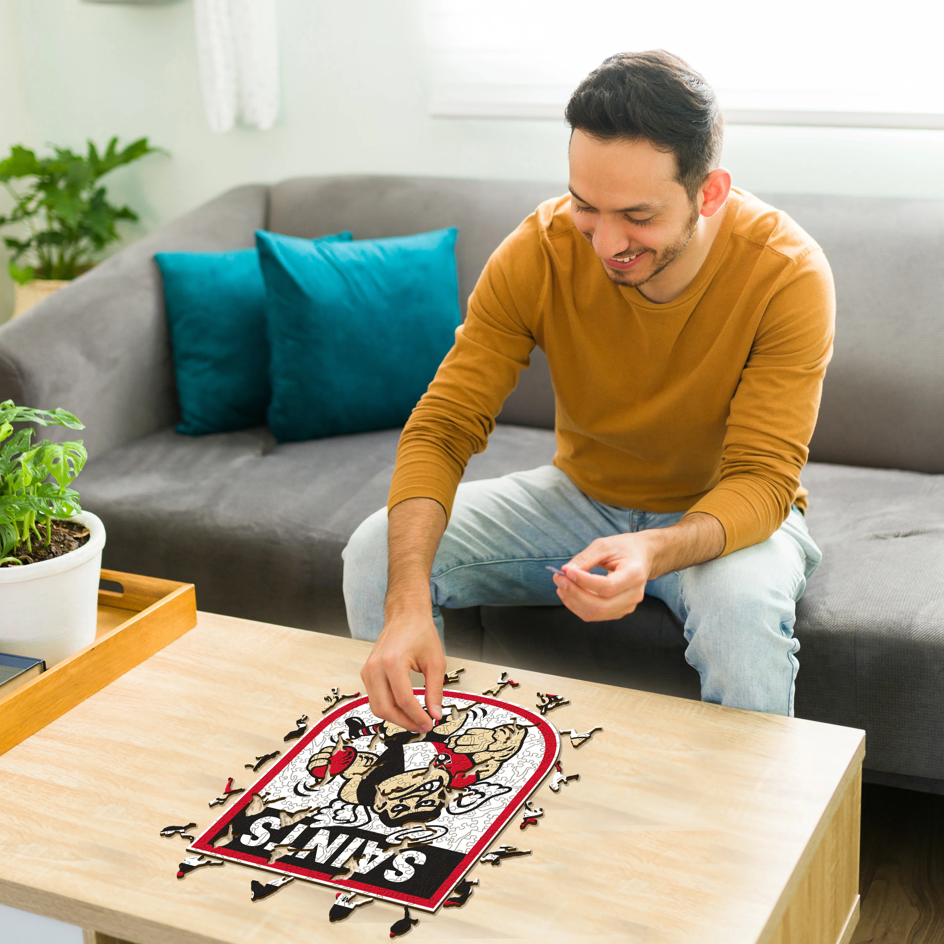 St Kilda FC Retro Mascot - Wooden Puzzle - Image 2