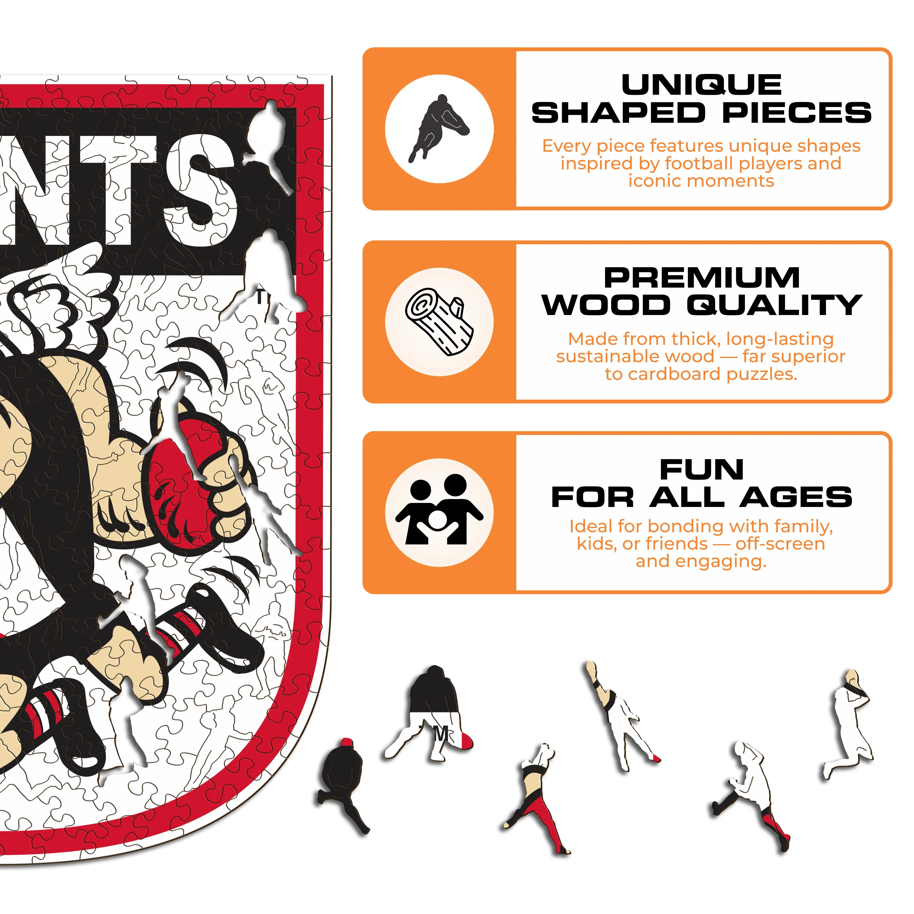 St Kilda FC Retro Mascot - Wooden Puzzle - Image 6