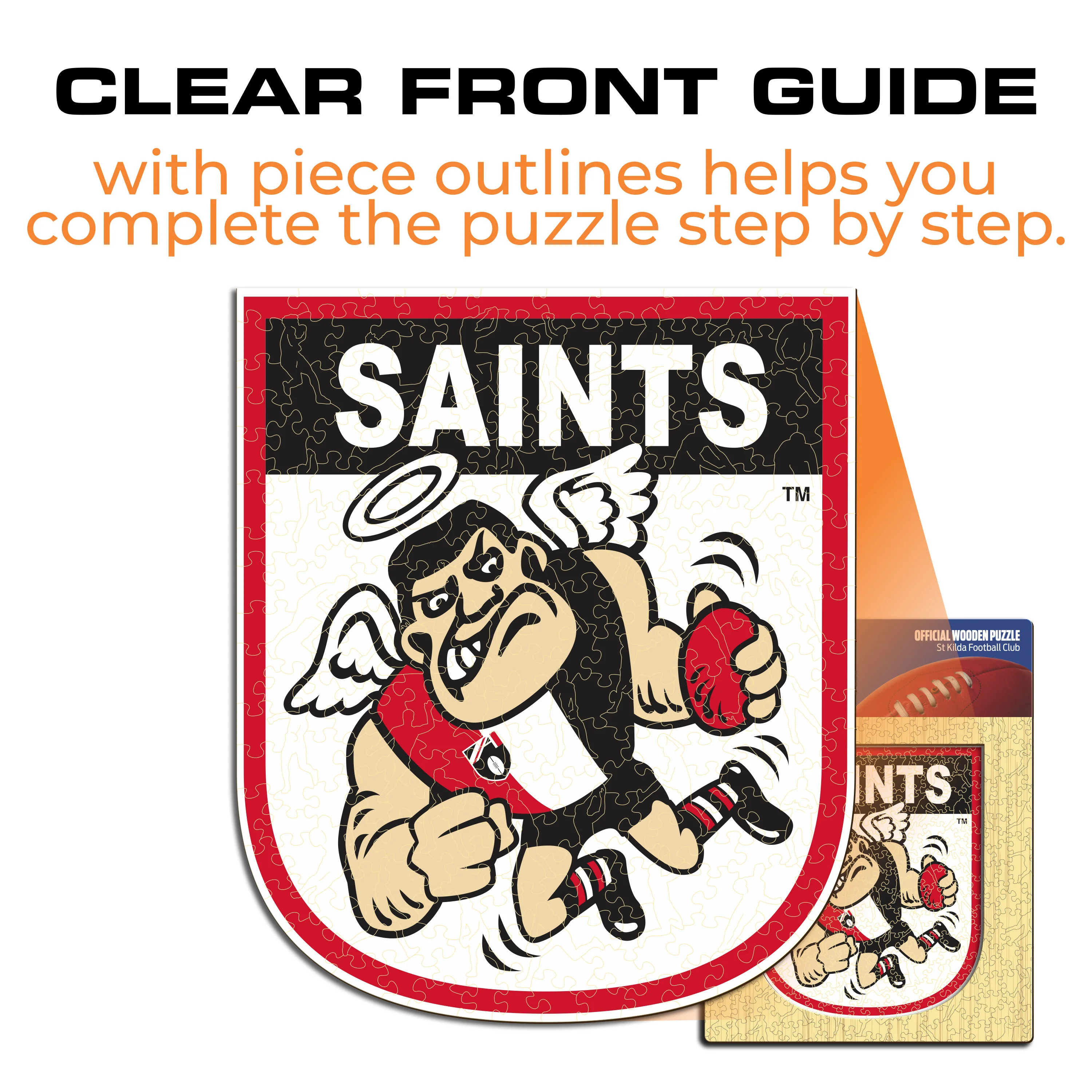 St Kilda FC Retro Mascot - Wooden Puzzle - Image 8
